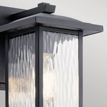 Kichler - Venkovní nástěnné svítidlo CAPPANNA 1xE27/60W/230V IP44 černá