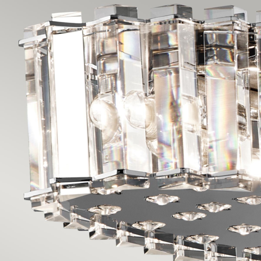 Kichler - LED Koupelnový lustr na lanku CRYSTAL SKYE 12xG9/3W/230V IP44