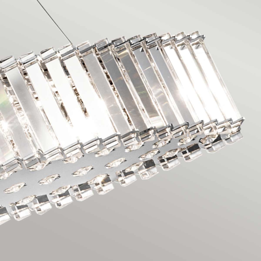 Kichler - LED Koupelnový lustr na lanku CRYSTAL SKYE 8xG9/3W/230V IP44