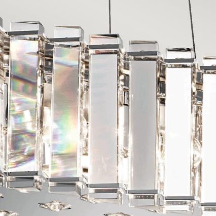 Kichler - LED Koupelnový lustr na lanku CRYSTAL SKYE 8xG9/3W/230V IP44