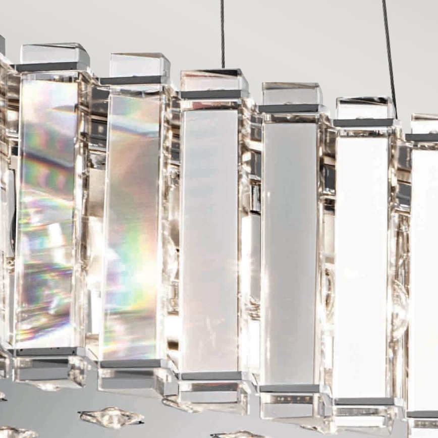 Kichler - LED Koupelnový lustr na lanku CRYSTAL SKYE 8xG9/3W/230V IP44