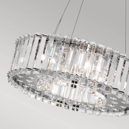 Kichler - LED Koupelnový lustr na lanku CRYSTAL SKYE 6xG9/3W/230V IP44