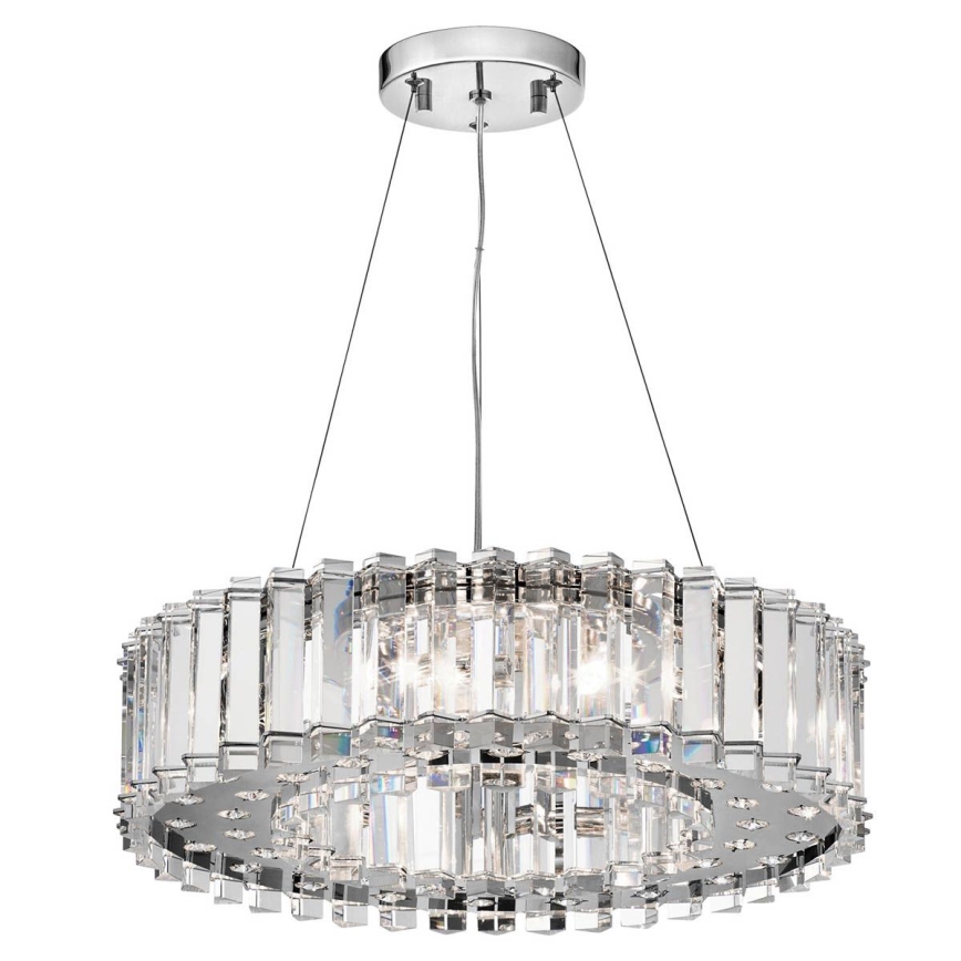Kichler - LED Koupelnový lustr na lanku CRYSTAL SKYE 8xG9/3W/230V IP44