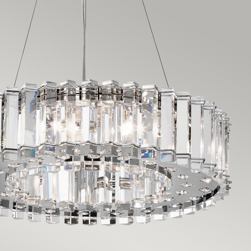 Kichler - LED Koupelnový lustr na lanku CRYSTAL SKYE 8xG9/3W/230V IP44