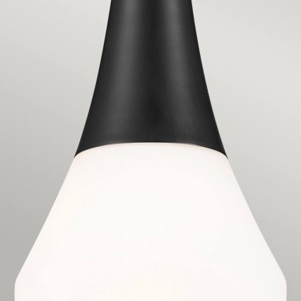 Kichler - Lustr na tyči DEELA 1xE27/60W/230V pr. 17,8 cm černá
