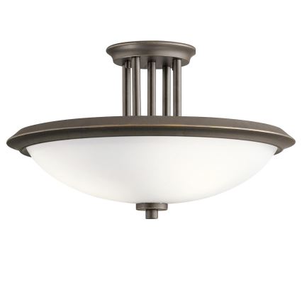 Kichler - Přisazený lustr DREYFUS 3xE27/60W/230V bronzová