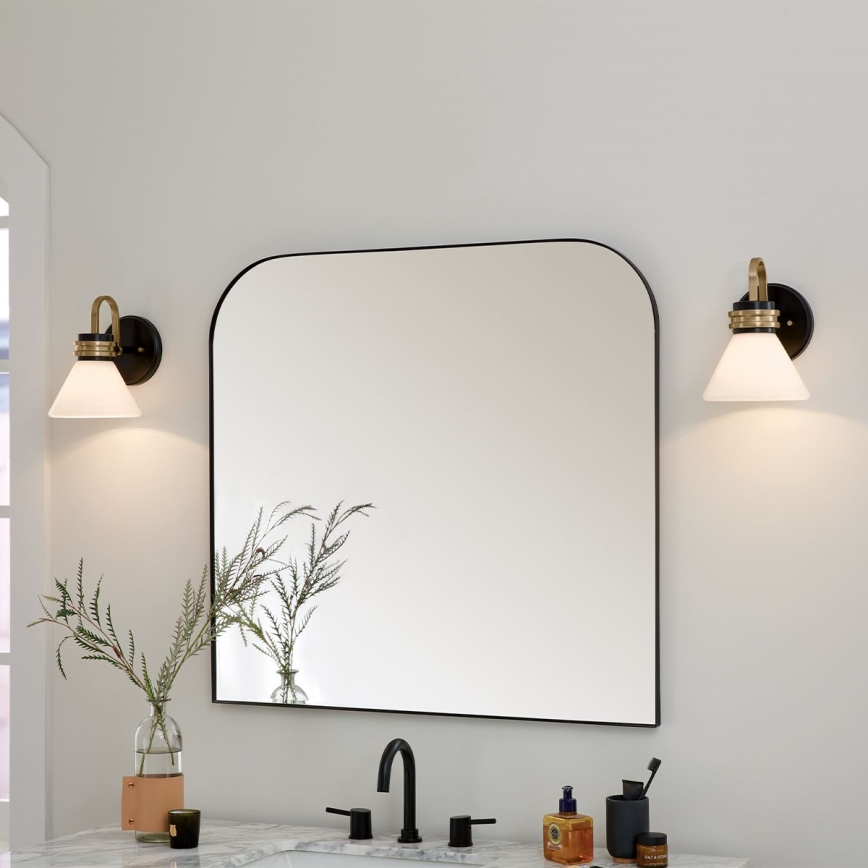 Kichler - LED Koupelnová nástěnná lampa FARUM 1xG9/3W/230V IP44 černá/mosaz