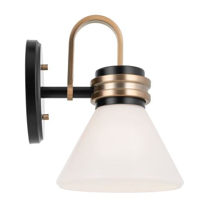 Kichler - LED Koupelnová nástěnná lampa FARUM 1xG9/3W/230V IP44 černá/mosaz