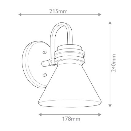 Kichler - LED Koupelnová nástěnná lampa FARUM 1xG9/3W/230V IP44 mosaz
