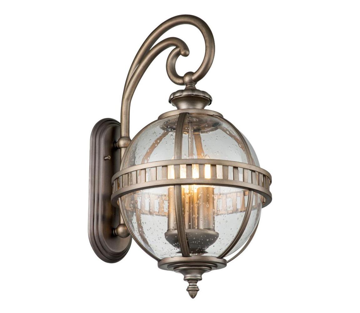 Elstead Kichler KL-HALLERON-2M-BU - Venkovní nást. svítidlo HALLERON 3xE14/40W/230V IP44 KL-HALLERON-2M-BU Bronzová