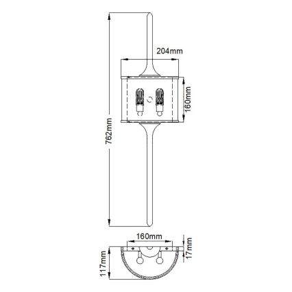 Kichler - LED Koupelnové nástěnné svítidlo 2xG9/3,5W/230V IP44