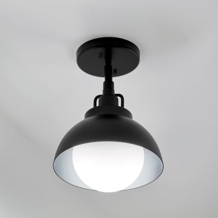Kichler - Nástěnná lampa NIVA 1xE27/40W/230V černá