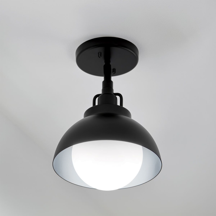 Kichler - Nástěnná lampa NIVA 1xE27/40W/230V černá