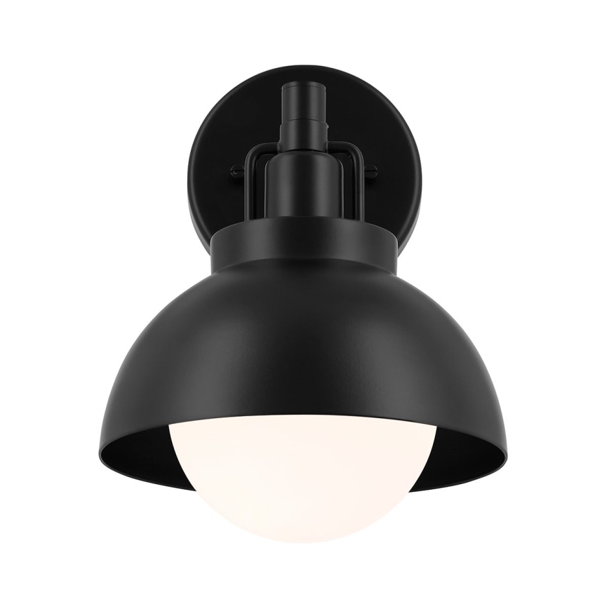 Kichler - Nástěnná lampa NIVA 1xE27/40W/230V černá