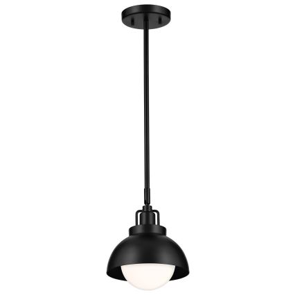 Kichler - Nástěnná lampa NIVA 1xE27/40W/230V černá