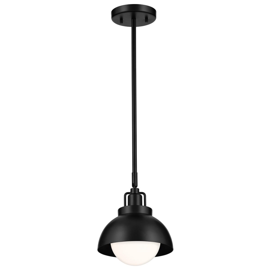 Kichler - Nástěnná lampa NIVA 1xE27/40W/230V černá