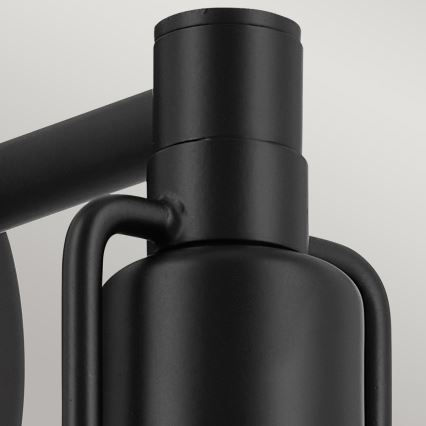 Kichler - Nástěnná lampa NIVA 1xE27/40W/230V černá