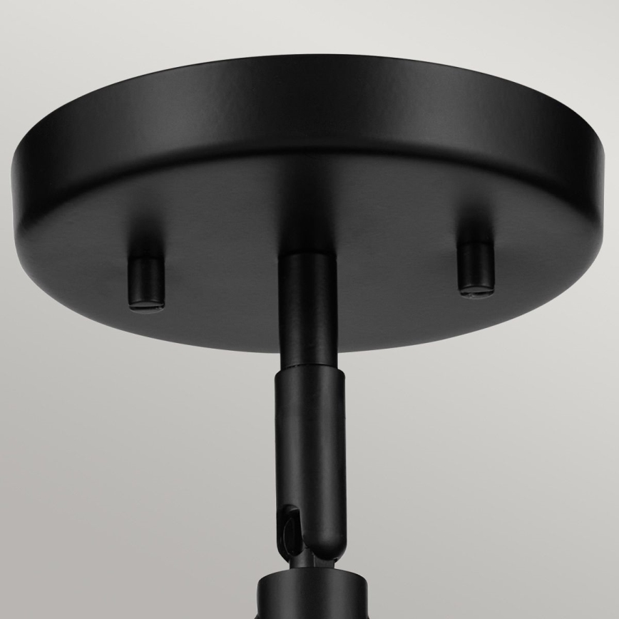 Kichler - Nástěnná lampa NIVA 1xE27/40W/230V černá
