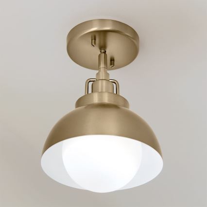 Kichler - Nástěnná lampa NIVA 1xE27/40W/230V mosaz
