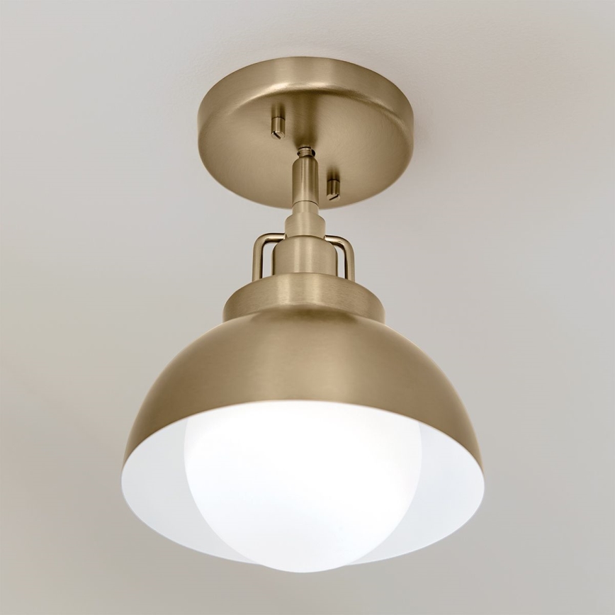 Kichler - Nástěnná lampa NIVA 1xE27/40W/230V mosaz