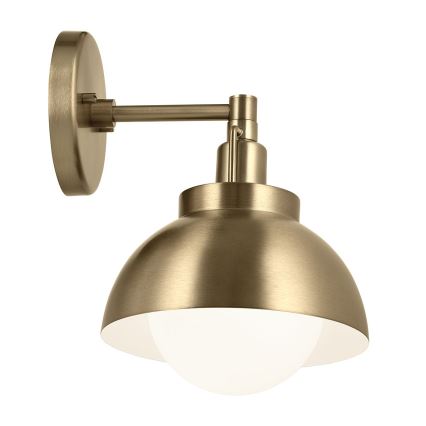 Kichler - Nástěnná lampa NIVA 1xE27/40W/230V mosaz