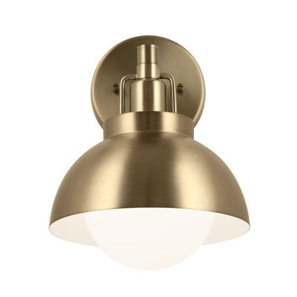 Kichler - Nástěnná lampa NIVA 1xE27/40W/230V mosaz