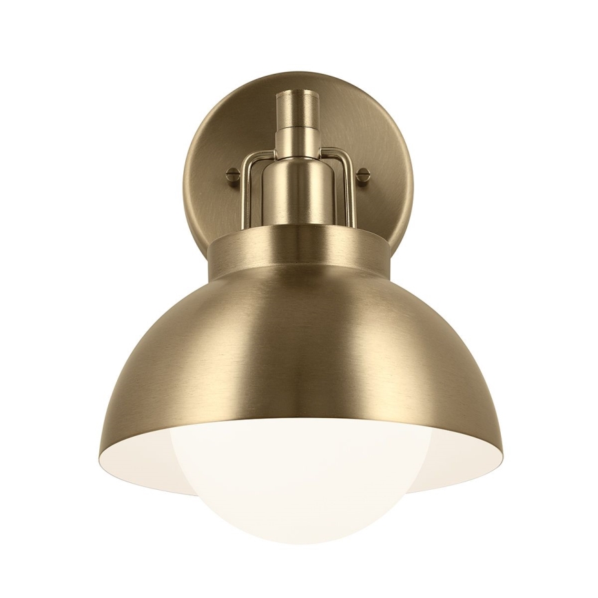 Kichler - Nástěnná lampa NIVA 1xE27/40W/230V mosaz