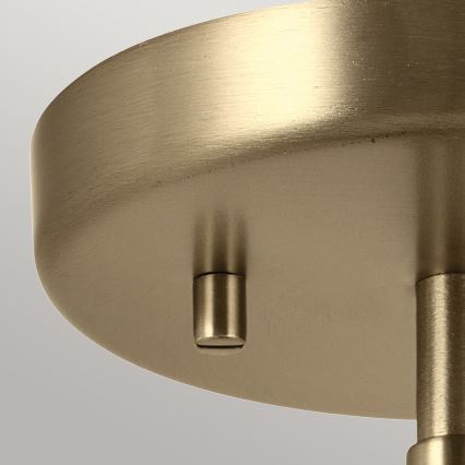 Kichler - Nástěnná lampa NIVA 1xE27/40W/230V mosaz