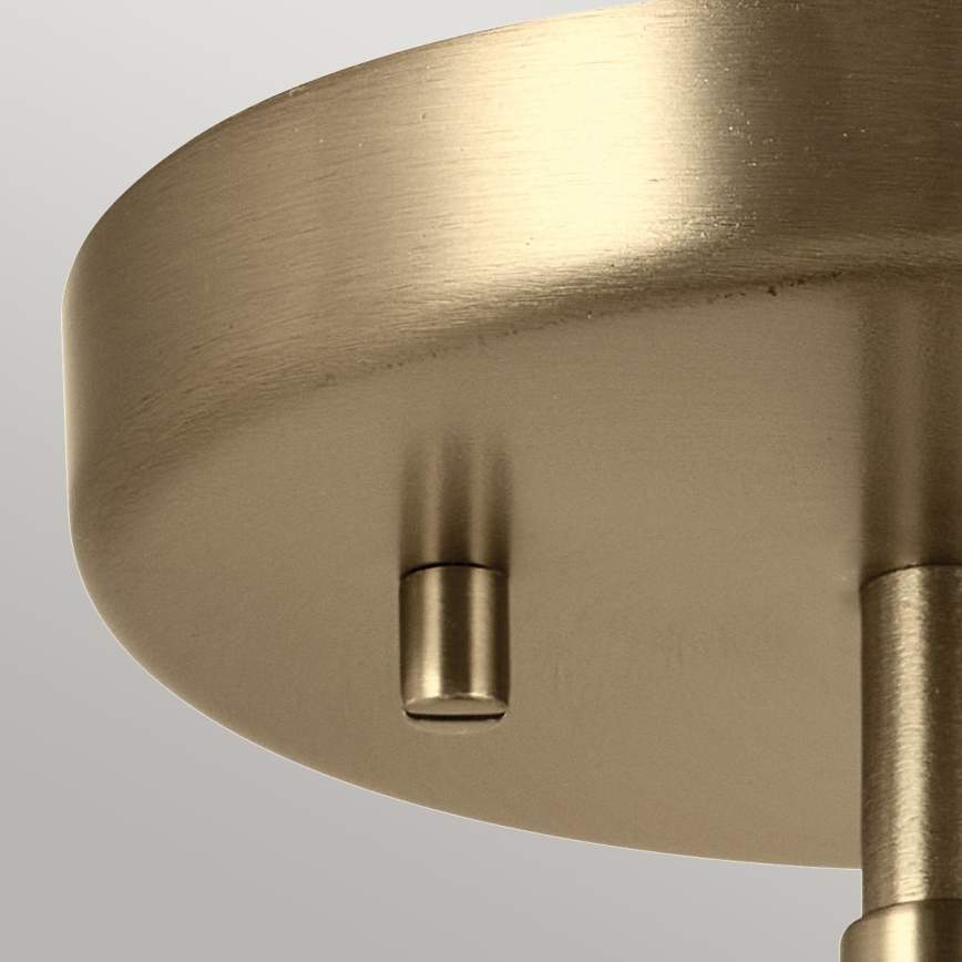 Kichler - Nástěnná lampa NIVA 1xE27/40W/230V mosaz