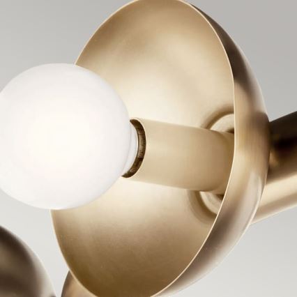 Kichler - Lustr na lanku PALTA 9xE14/40W/230V zlatá