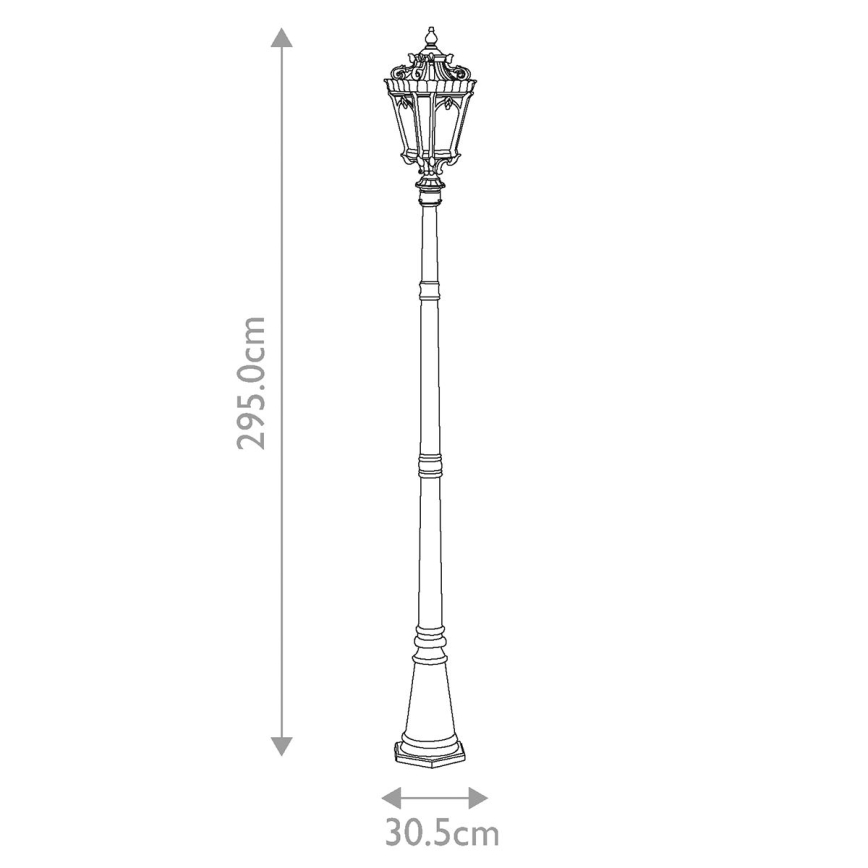 Kichler - Venkovní lampa TOURNAI 3xE14/60W/230V IP44