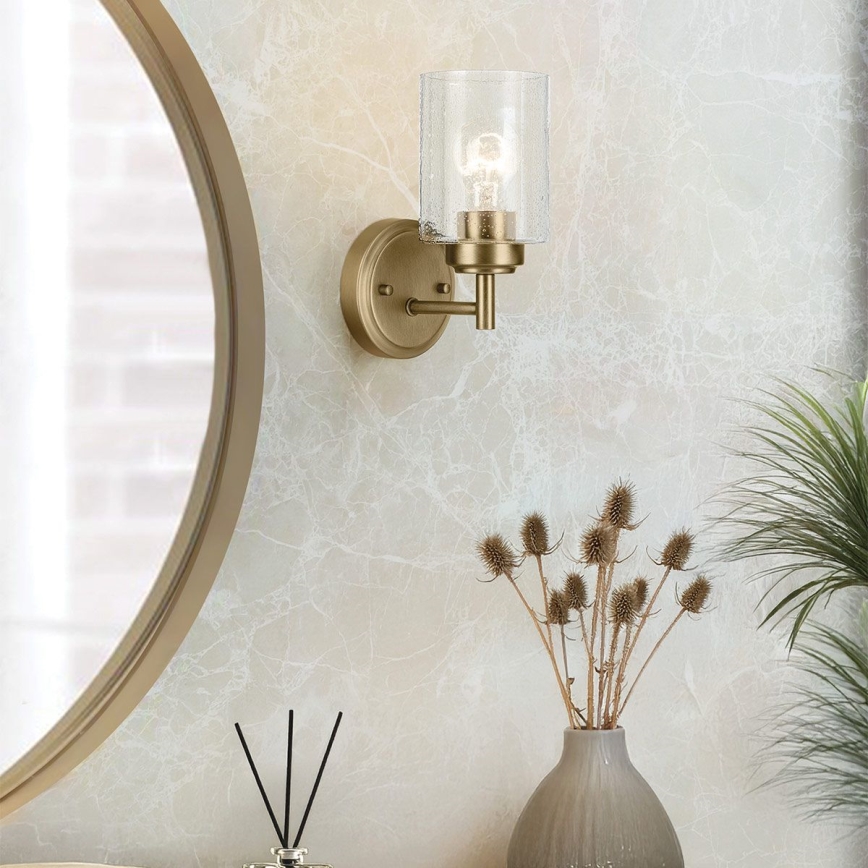 Kichler - Nástěnná lampa WINSLOW 1xE27/60W/230V mosaz