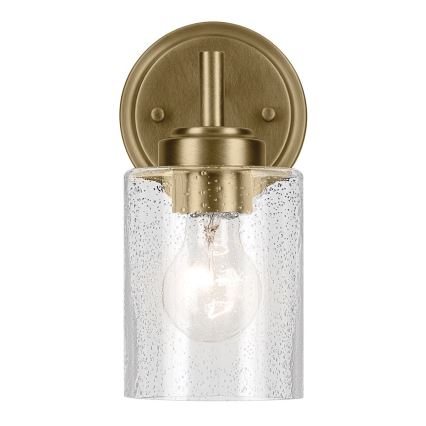 Kichler - Nástěnná lampa WINSLOW 1xE27/60W/230V mosaz