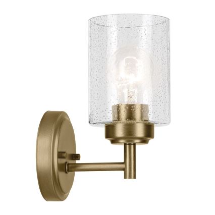 Kichler - Nástěnná lampa WINSLOW 1xE27/60W/230V mosaz