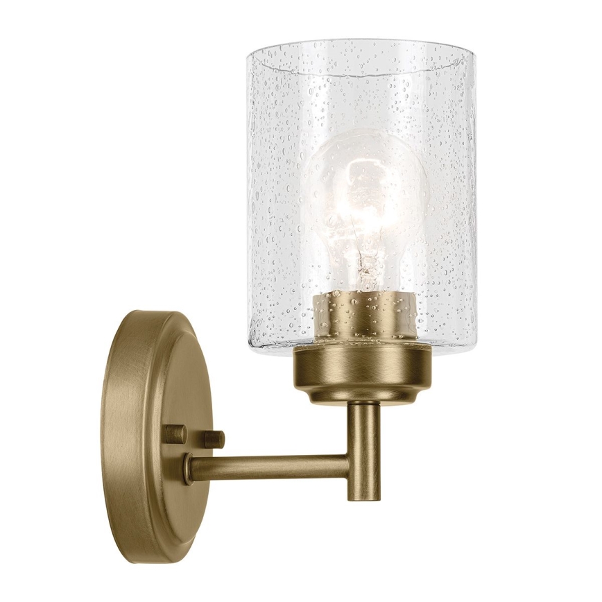Kichler - Nástěnná lampa WINSLOW 1xE27/60W/230V mosaz