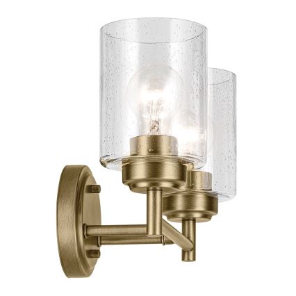 Kichler - Nástěnná lampa WINSLOW 2xE27/60W/230V mosaz