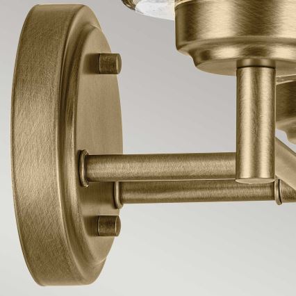 Kichler - Nástěnná lampa WINSLOW 2xE27/60W/230V mosaz