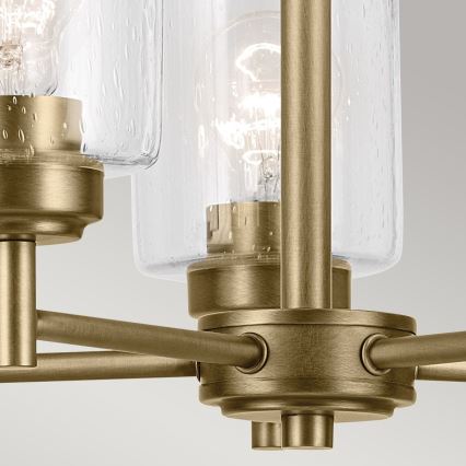 Kichler - Lustr na řetězu WINSLOW 5xE27/60W/230V pr. 50,2 cm mosaz