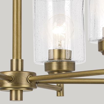 Kichler - Lustr na řetězu WINSLOW 6xE27/60W/230V pr. 66 cm mosaz