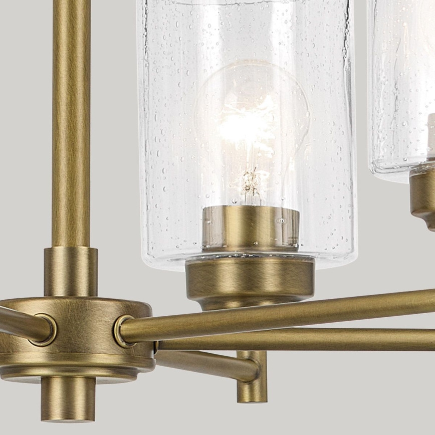 Kichler - Lustr na řetězu WINSLOW 6xE27/60W/230V pr. 66 cm mosaz