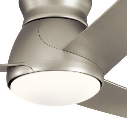 Kichler - LED Stmívatelný stropní ventilátor ERIS LED/10W/230V chrom IP44 + dálkové ovládání