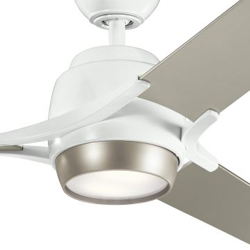 Kichler - LED Stmívatelný stropní ventilátor ZEUS LED/10W/230V + dálkové ovládání