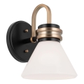 Kichler - LED Koupelnová nástěnná lampa FARUM 1xG9/3W/230V IP44 černá/mosaz