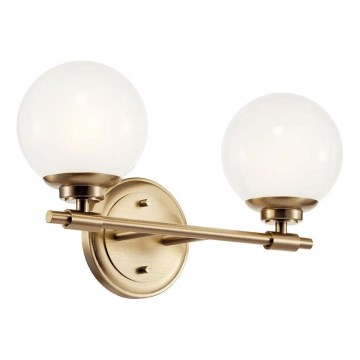 Kichler - LED Koupelnové nástěnné svítidlo BENNO 2xG9/3W/230V IP44 mosaz
