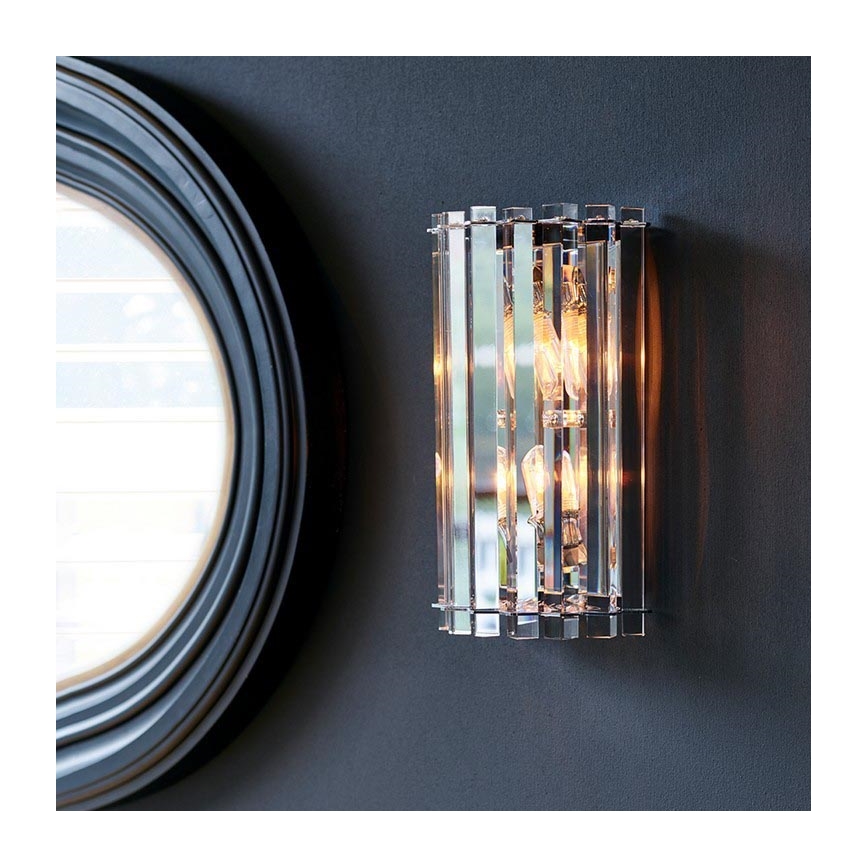 Kichler - LED Koupelnové nástěnné svítidlo CRYSTAL SKYE 2xG9/3W/230V IP44