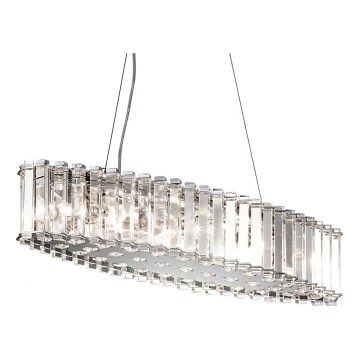 Kichler - LED Koupelnový lustr na lanku CRYSTAL SKYE 8xG9/3W/230V IP44
