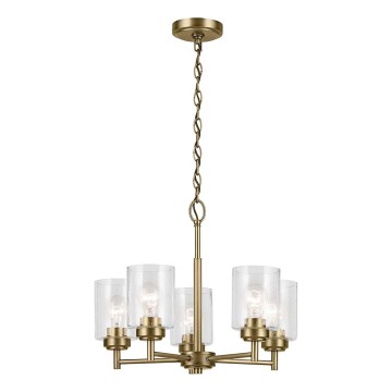 Kichler - Lustr na řetězu WINSLOW 5xE27/60W/230V pr. 50,2 cm mosaz