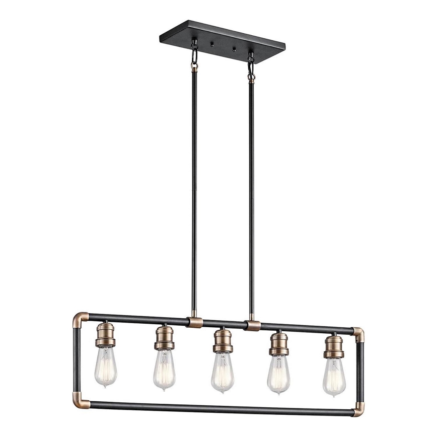 Kichler - Lustr na tyči IMAHN 5xE27/60W/230V