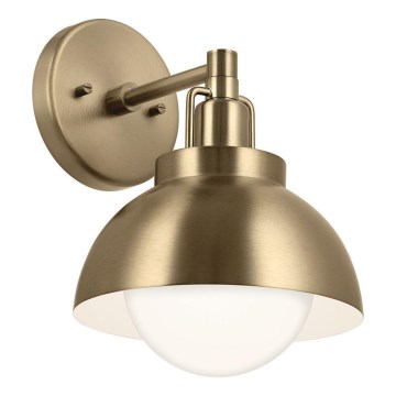 Kichler - Nástěnná lampa NIVA 1xE27/40W/230V mosaz
