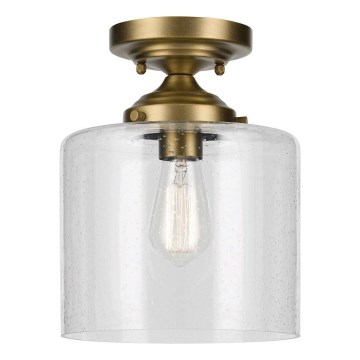 Kichler - Stropní svítidlo WINSLOW 1xE27/60W/230V pr. 21,6 cm mosaz